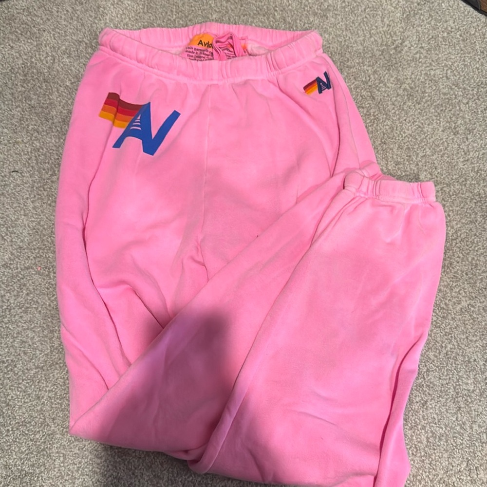 Aviator nation hot pink sweats